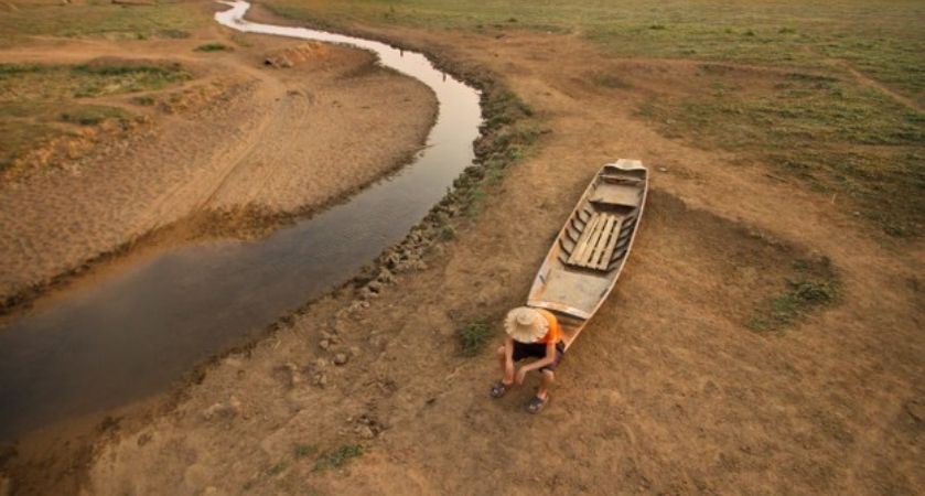 drying river